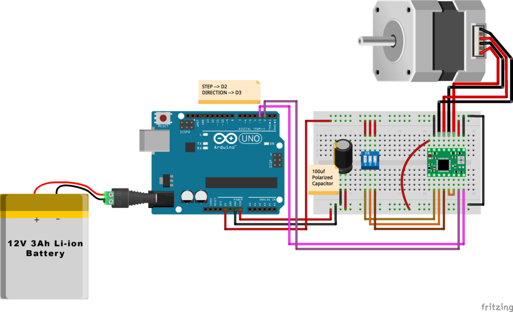 Arduino Stepper Motor Wiring Diagram from makesomestuff.org